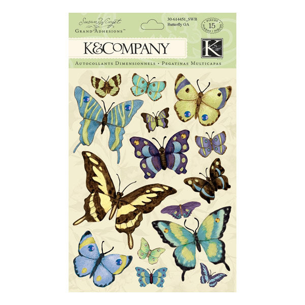 Susan Winget Botanical Butterflies Grand Adhesions KCO-30-614451