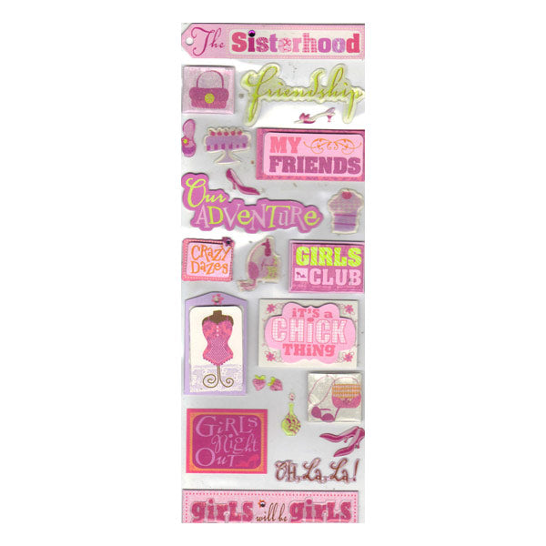 Girls Night Out Words Sticker Medley KCO-30-156616