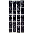 Upper Case Alphabet Black MAMBI-THA-01