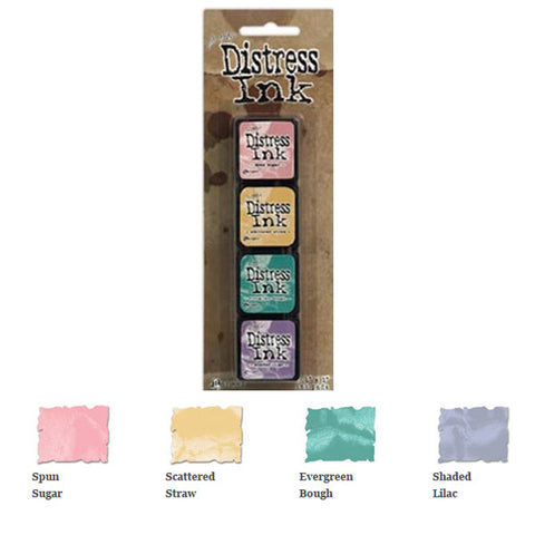Mini Distress Ink Pad Kit 4 TH-TDPK40347