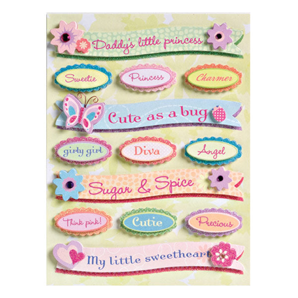 Sparkly Sweet Words and Phrases Grand Adhesions KCO-547506