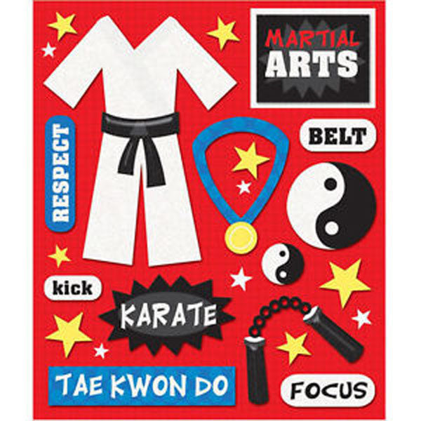 Martial Arts Sticker Medley KCO-30-585911