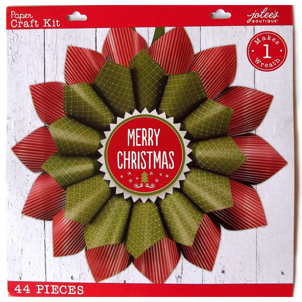 Merry Christmas Paper Wreath Kit 50-30337