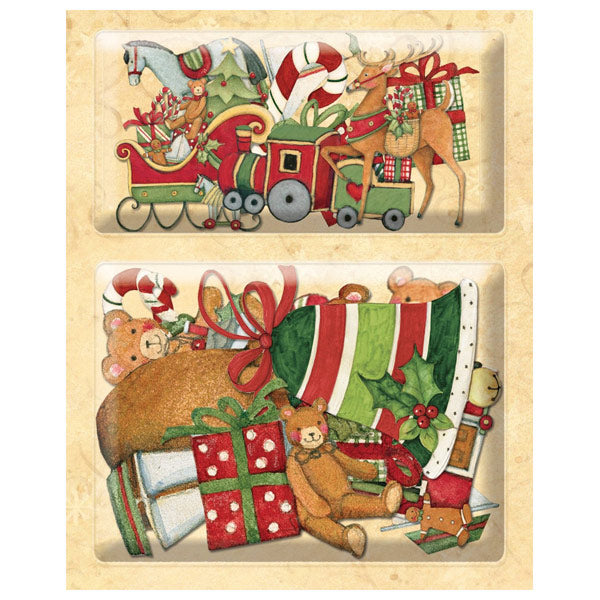 Glad Tidings Sleigh and Deer Layered Accents KCO-30-595491