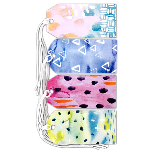 Watercolor Pattern Tags 50-30368