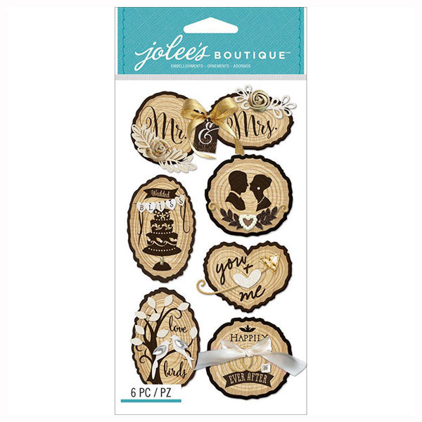 Wooden Silhouette Wedding Icons 50-50924