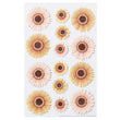 Gold Peach Gerbera Daisy Stickers MS-M355013