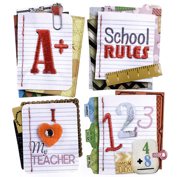 Stitched Notebook Paper Words 50-21626