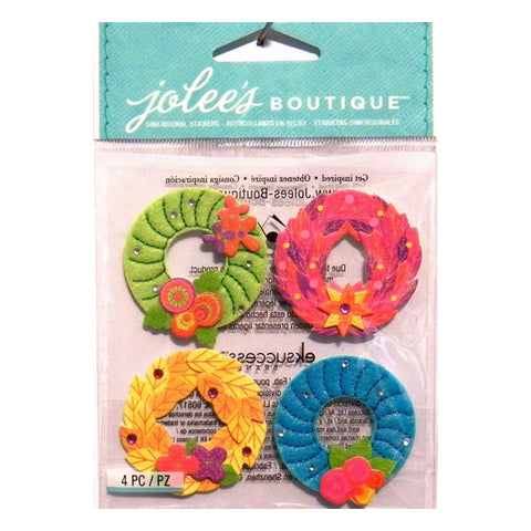Colorful Stitched Wreaths 50-21302
