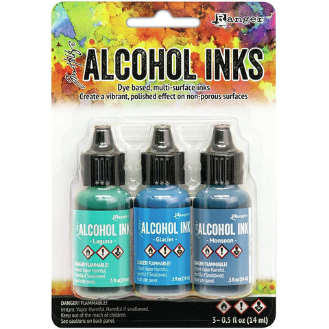 Alcohol Ink Set Teal Blue Spectrum TH-TAK69669