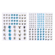 White Blue Silver Bling Gems R-757823