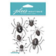 Black and White Metallic Spiders 50-21777