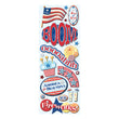 4th of July Adhesive Chipboard KCO-566903