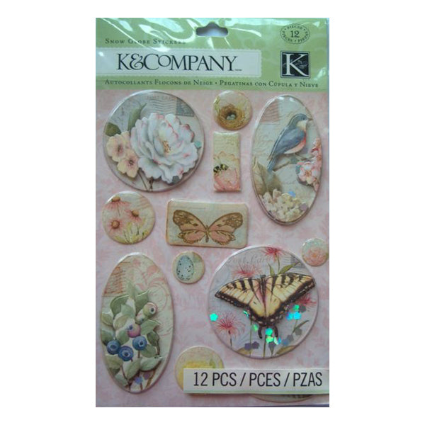 Susan Winget Floral Snow Globe KCO-30-663251