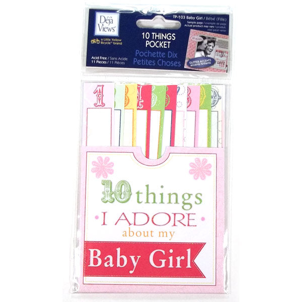 Baby Girl 10 Things Pocket DV-TP-103
