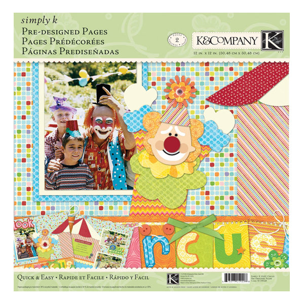 Simply K Circus Pre-Designed Pages KCO-30-159228