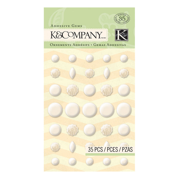 Pearl Shapes Adhesive Gems KCO-30-664463
