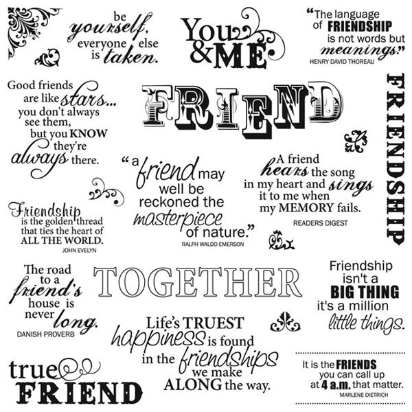 Friends Forever Quotes F-03-008227