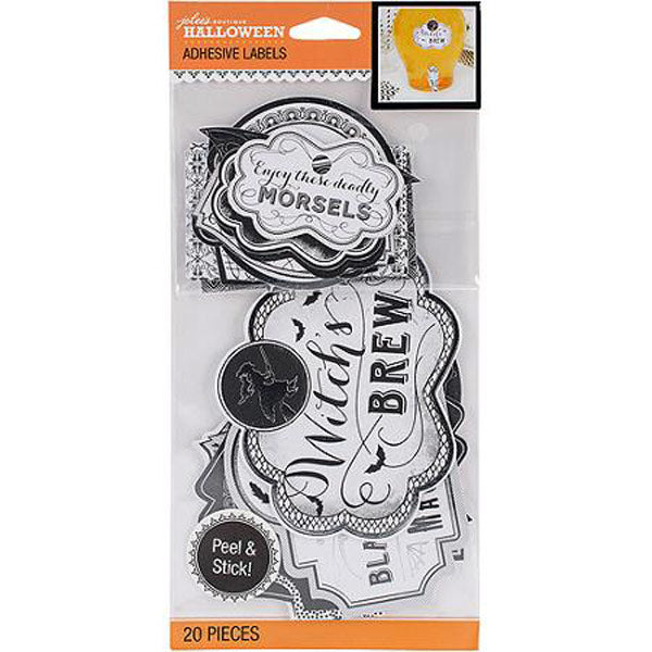 Black and White Halloween Labels 50-40353