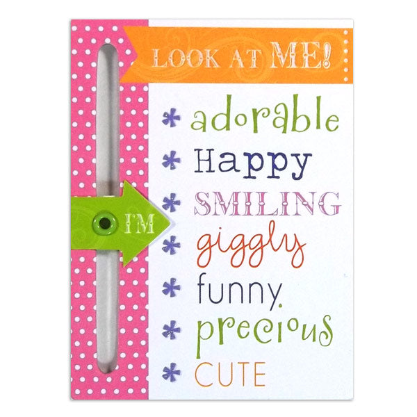 Baby Girl Chipboard Slider DV-CS-105