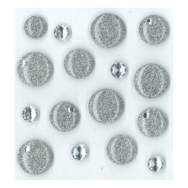 Silver Dots Cabochons 50-20904