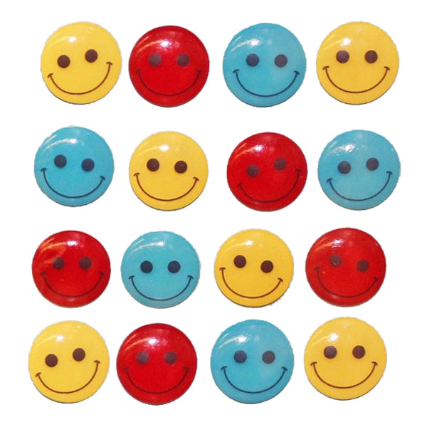 Multicolor Smiley Face Cabochons 50-20893
