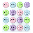 Pastel Smiley Face Cabochons 50-20894