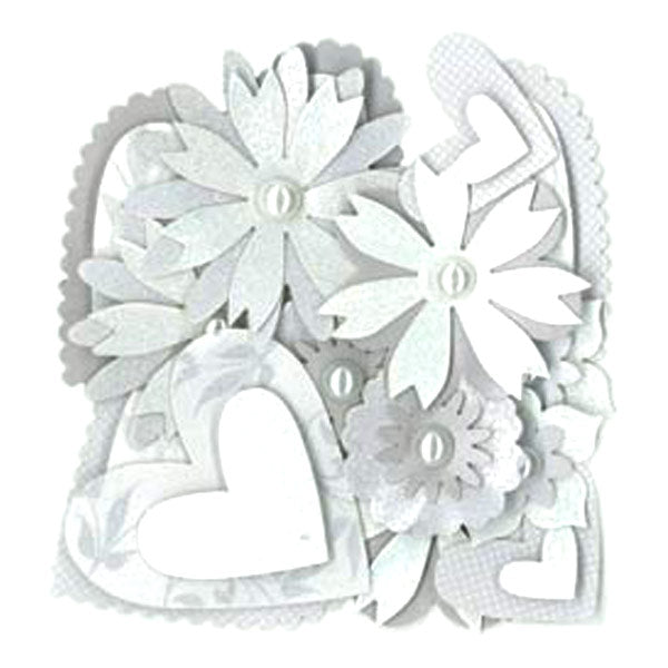 The Kiss Hearts and Flowers Layered Accents KCO-30-311824