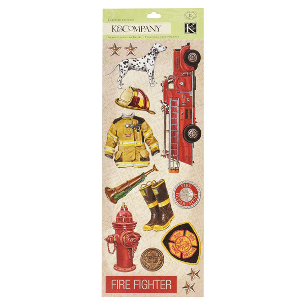 Firefighter Image Embossed KCO-551015