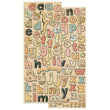 Handmade Doodle Alphabet Adhesive Chipboard KCO-30-442313