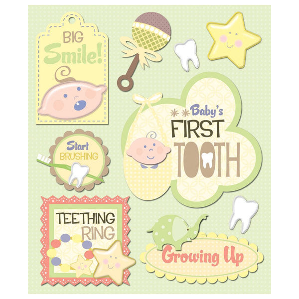 Babys First Tooth Sticker Medley KCO-30-620261 – Cozys Scrapbooking