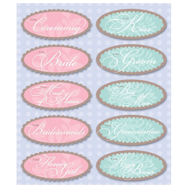 Wedding Party Sticker Medley KCO-30-628465