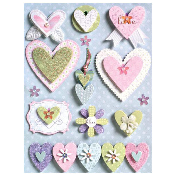 Wedding Beaded Hearts Grand Adhesions KCO-550872