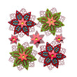 Felted Holly Flowers 50-21565