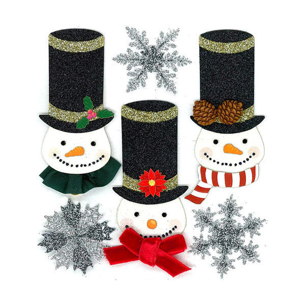 Glittered Snowmen 50-20490