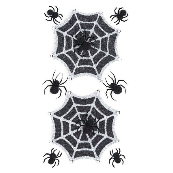 Glitter Halloween Spiderwebs 50-50385