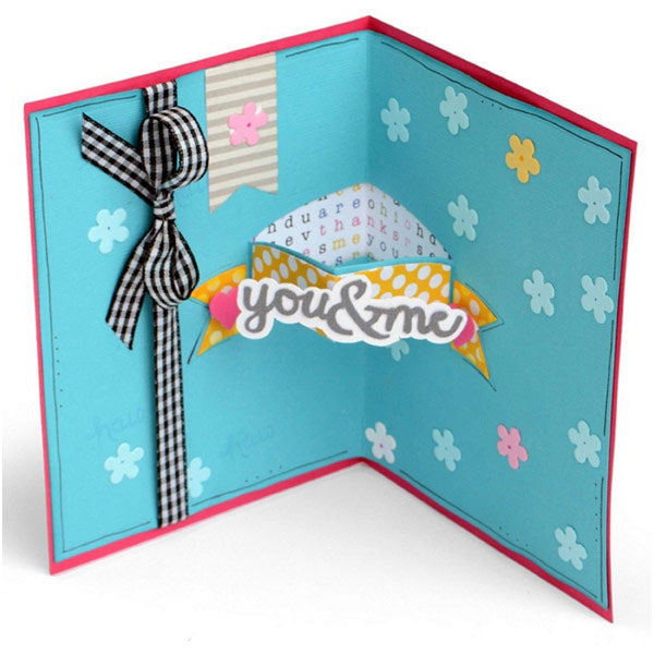 Card with Banners and 3D Drop-Ins SZX-560145
