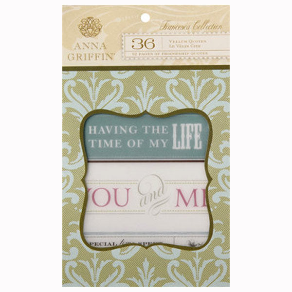 Francesca Collection Vellum Quotes AG-DE1117