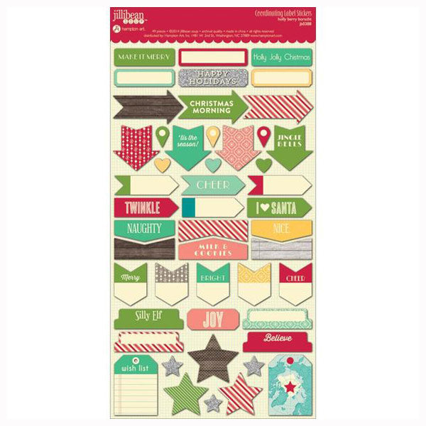 Holly Berry Borscht Coordinating Labels HA-JB0388