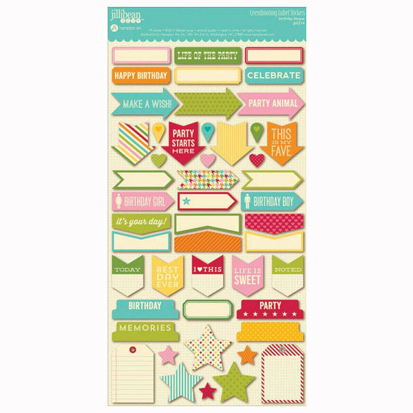 Birthday Bisque Coordinating Labels HA-JB0214