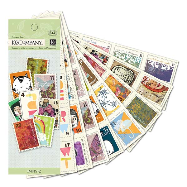 Handmade Stamps Sticker Pad KCO-30-387584