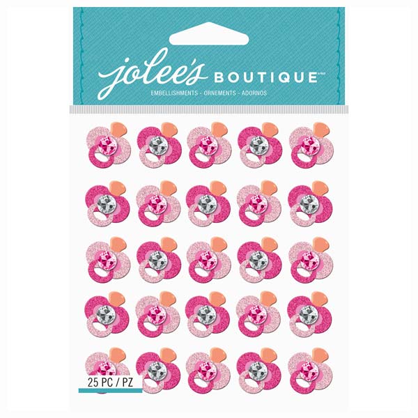 Pink Glitter Pacifier Repeats 50-21931