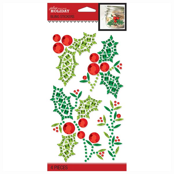 Holly and Berries Holiday Bling 50-40593