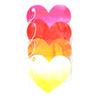 Watercolor Ombre Heart Tags 50-30369