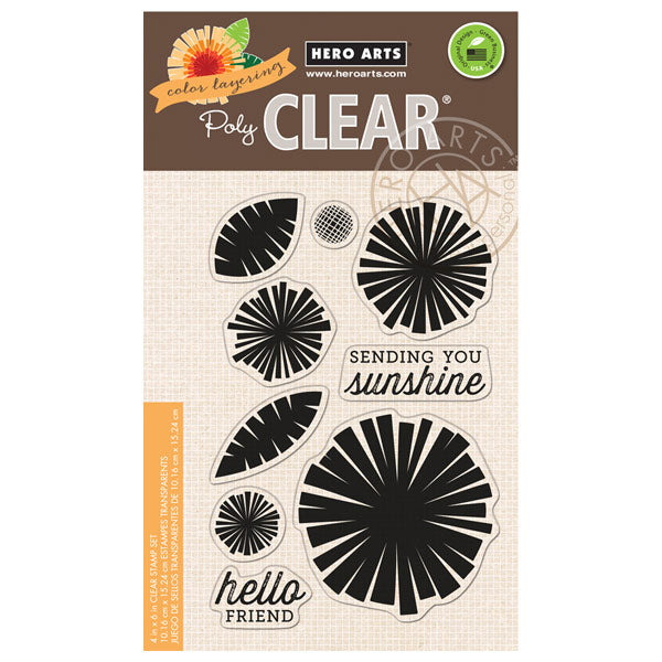 Color Layering Graphic Flowers PC-CL862
