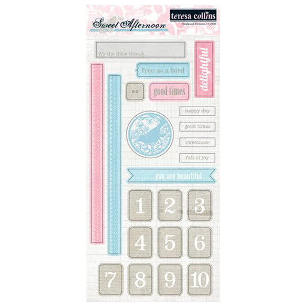 Sweet Afternoon Chipboard Elements 1 TC-SA1011