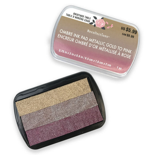 Ombre Ink Metallic Gold to Pink R-534747