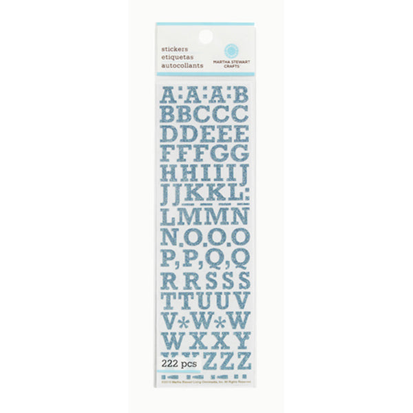 Small Glitter Alphabet Blue MS-41-11022