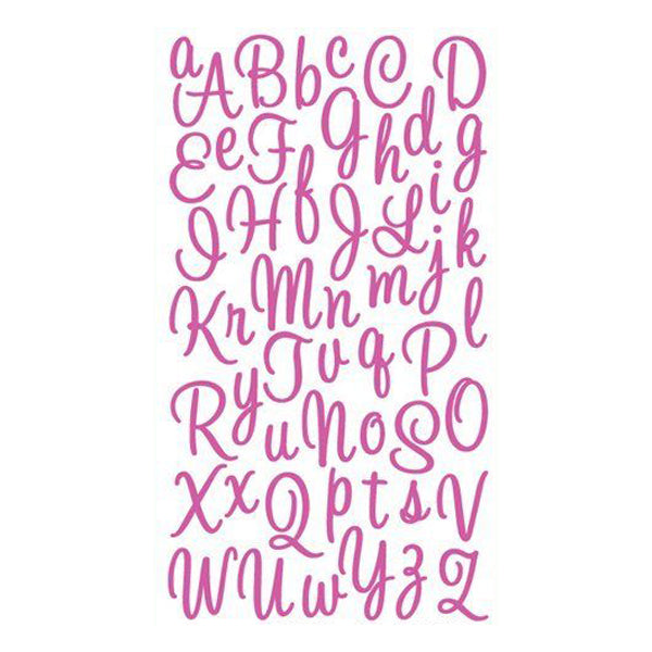 Sweetheart Script Pink Glitter S-52-10031