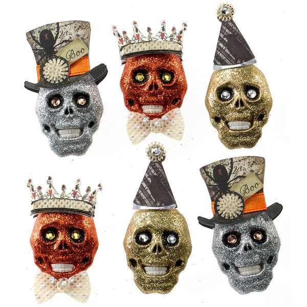 Glitter Skulls 50-21556